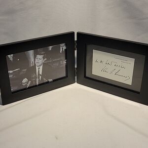 JFK photo and auto card
